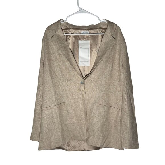 Rumored Single Button Blazer Women's Size Large in Tan New With Tags! Sample - Picture 1 of 5